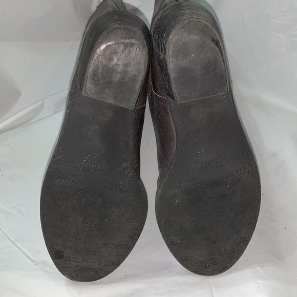 FRANCO Sarto Gray Ponzi Heeled Boot With Perforated Design Size 8M - Picture 15 of 15